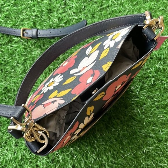 Kate Spade Darcy Small Bucket Bag Road Trip Floral Blue Multi - Picture 3 of 16